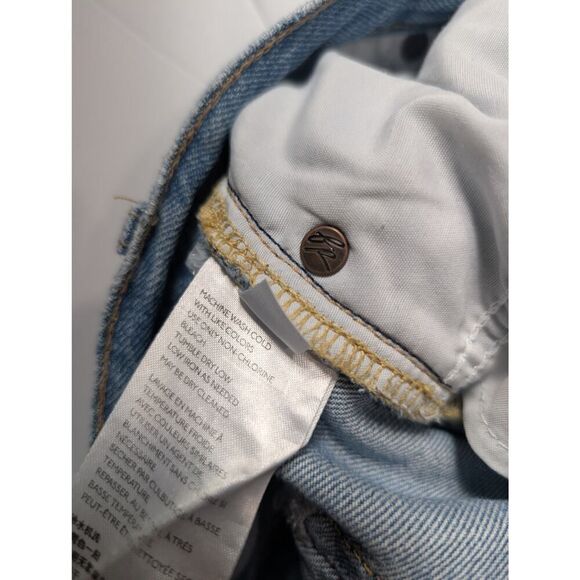 Free People Jeans Women's 25 Blue Distressed Ankle Straight Leg - Picture 7 of 11